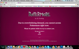 Pottermore is Unavailable Screen Shot