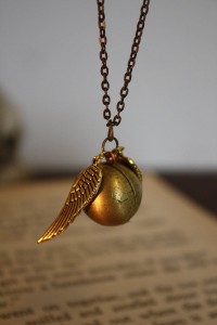 Harry Potter Golden Snitch Necklace