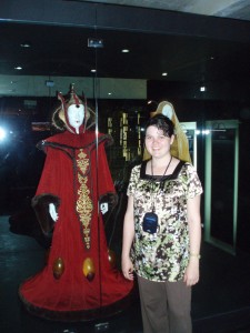 Me and Queen Amidala's lightbulb dress that she uses for deep thinking while looking out windows.