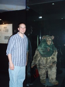 Justin and the Ewok. Both so adorable. :)