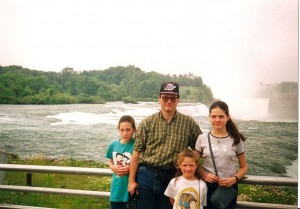 My family and me and Niagara Falls.